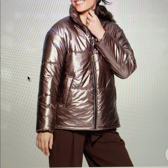 a new day Jackets & Blazers - A New Day Rose Gold Puffer Jacket